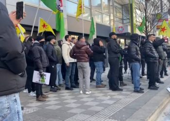 HTŞ’nin eylemine Kürt gençlerinden müdahale