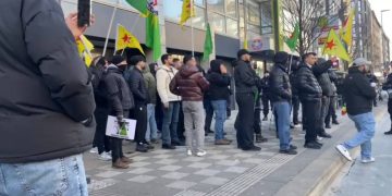 HTŞ’nin eylemine Kürt gençlerinden müdahale