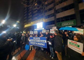 Ankara’da Rojava’ya Dönük Saldırılar Protesto Edildi