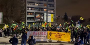 Drancy’de Kürt Gençliği Kobanê’ye Yönelik Saldırıları Protesto Etti