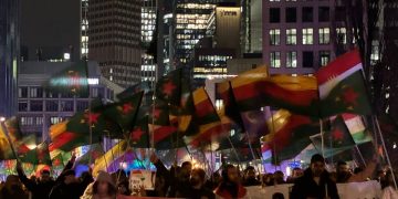 Fankfurt’ta Rojava ya Yönelik Saldırılar Protesto Edildi