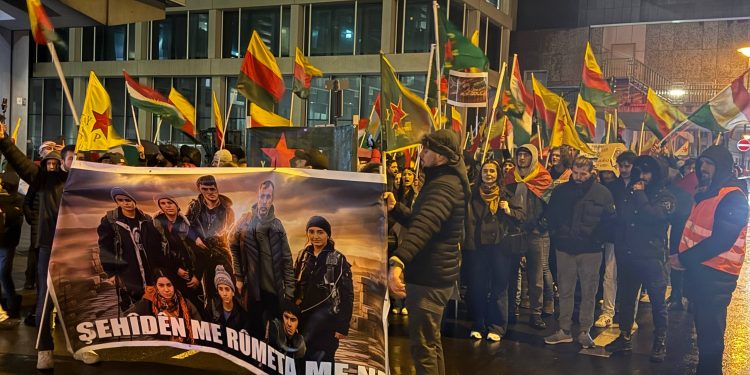 Köln’de Rojava Saldırıları Protesto Edildi