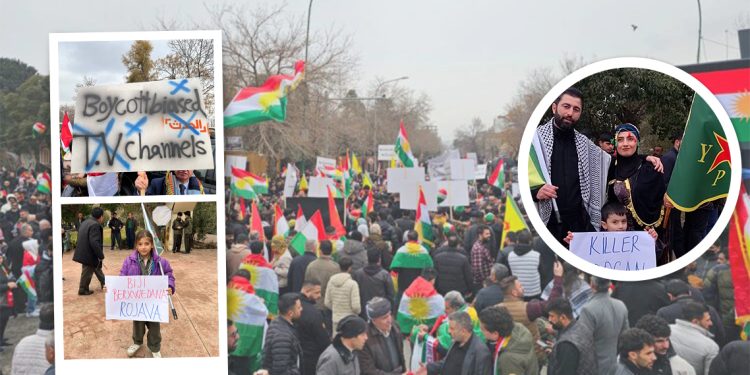 Silêmanî’de Binler Rojava İçin Yürüyor