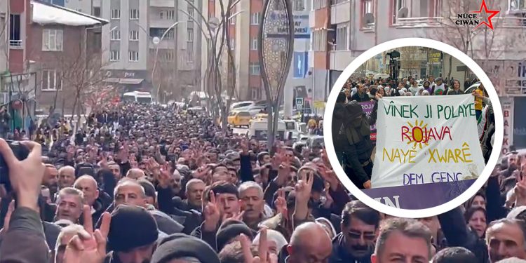 Wan’da On Binler Rojava İçin Yürüdü