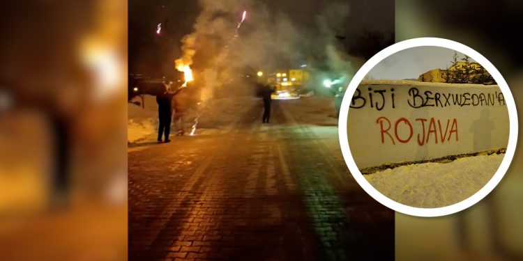 Wan Gençlerinden Halep Saldırılarına Karşı Eylem