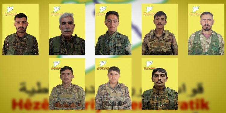 QSD, 8 Savaşçının Kimliklerini Açıkladı