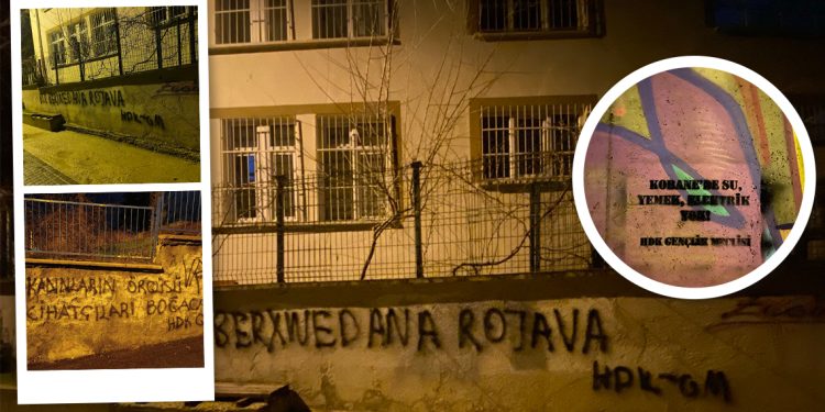 Ankara’da HDK Gençlik’ten Rojava İçin Yazılama