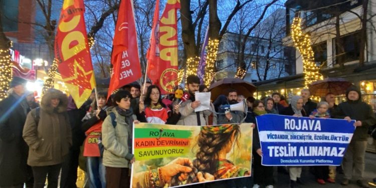 Ankara’da Kobanê Kuşatması Protesto Edildi