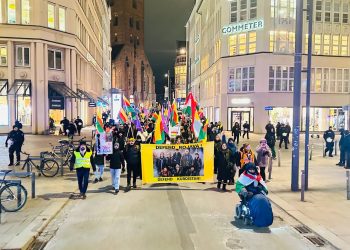 Hamburg’da Rojava için Görkemli Yürüyüş