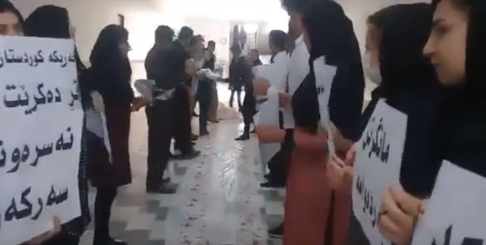 Rojhilat Kürdistan’ında, Öğrenciler destek eyleminde