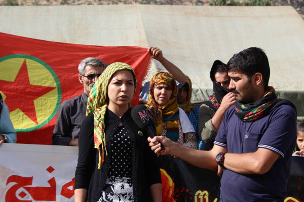 Yurtsever Gençlik canlı kalkan eyleminde: İrademiz ile savaşacağız