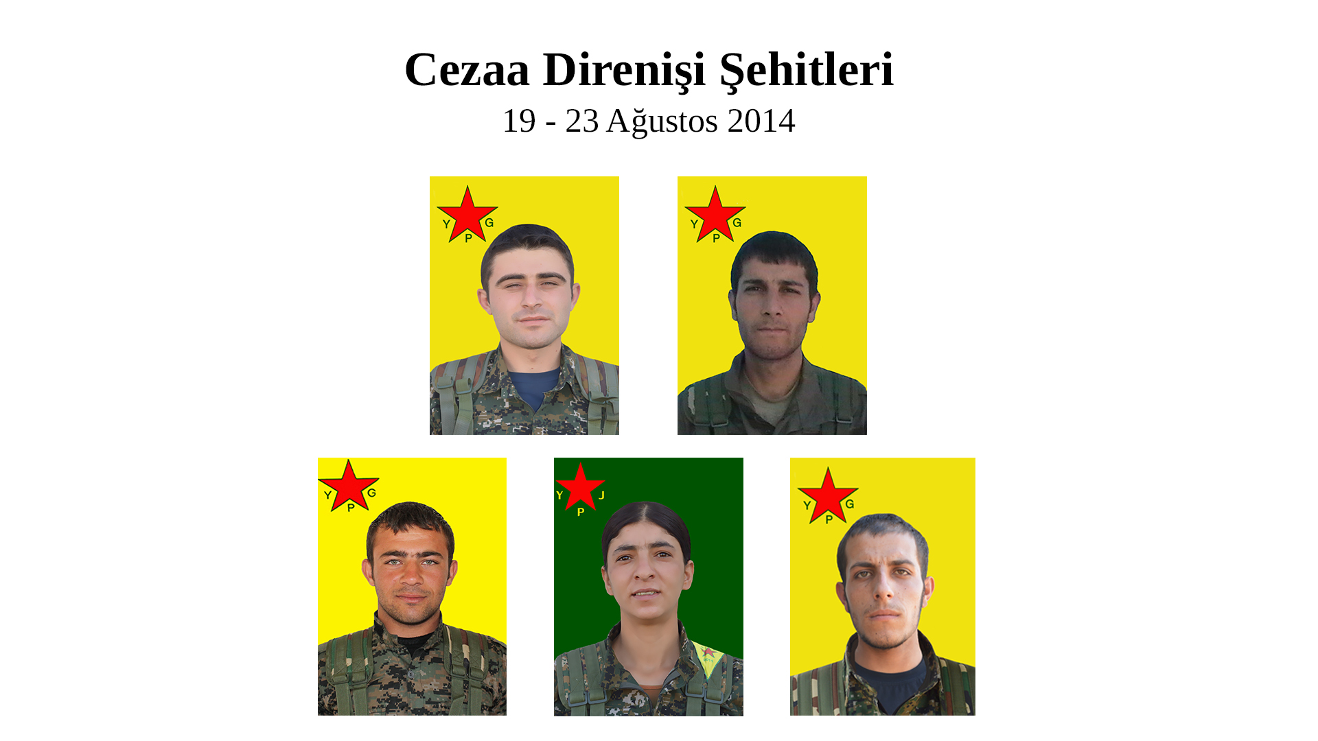YPG, şehit düşen beş savaşçının kimliklerini açıkladı