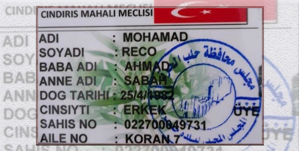 İşgalci Türk devleti Efrîn’de işgalciliğin kimliğini yaptı