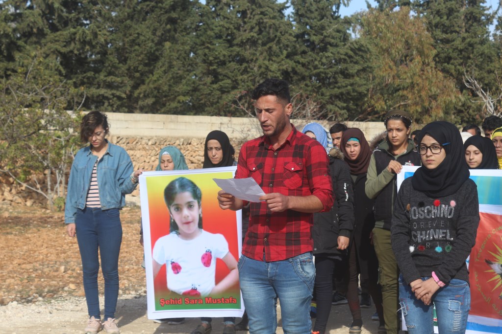 Ciwanên Şoreşger, Minbic’te Türk devletini protesto etti