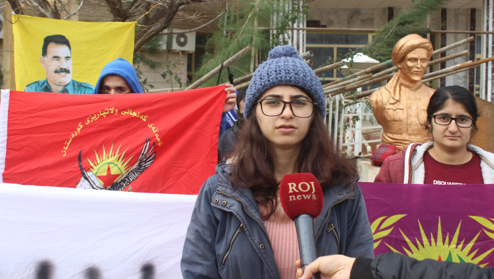 Süleymaniye’de gençlik işgal saldırılarını protesto etti