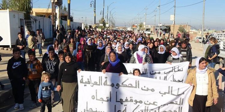 Şengal’de tecride karşı açlık grevi eylemi