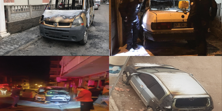 SON DAKİKA – Kürdistan gençliği tecride karşı eylemde : 7 araç ateşe verildi