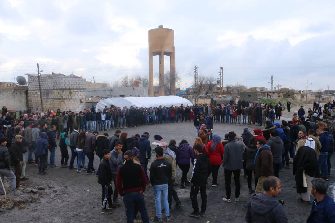 Serêkanîyê’de canlı kalkan eylemi 14’üncü gününde