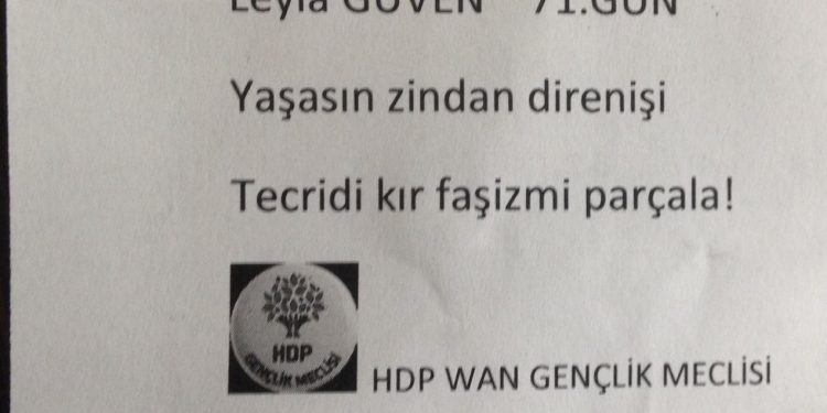 Wan’da Gençlik Meclislerinden kuşlama eylemi