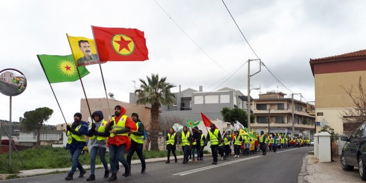 Yunanistan’da gençiğin uzun yürüyüşü 2’nci gününü tamamladı