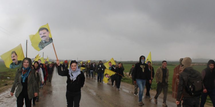 Kuzey Suriye ve Rojava gençliğinin uzun yürüyüşü sona erdi