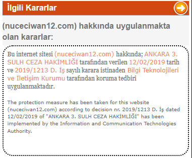 Ajansımıza Ankara 3. Sulh Ceza Hakimliği’nden yasak!