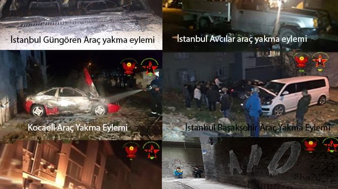 SON DAKİKA – DGH: 8 araç imha edildi, birçok yerde yazılama eylemi yapıldı