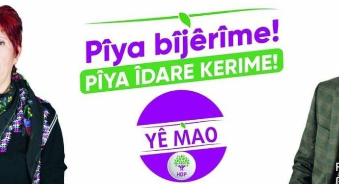 Polis, HDP’nin Kirmanckî afişindeki ‘mao’da, devrim lideri Mao’yu gördü