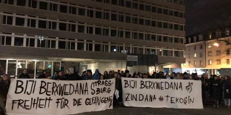 Zürih’te Strasbourg’ta tutuklanan gençlerle dayanışma eylemi