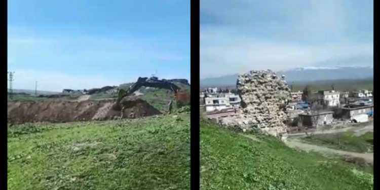 İşgalci Türk ordusu tarihi Höyük’te mevzileniyor