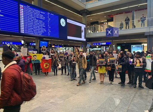 İsviçre’de Tevgera Ciwanên Şoreşger’den tecride karşı eylem