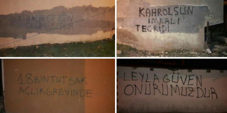 İstanbul gençliğinden yazılama eylemi