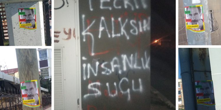 İstanbul’da tecride karşı yazılama ve stickers eylemleri