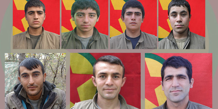 HPG, şehit düşen 7 gerillanın kimliklerini açıkladı