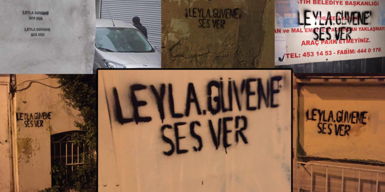 İstanbul gençliğinden duvar yazılama eylemi