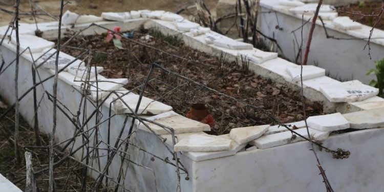 Gever’de işgalci polisler şehitliğe saldırdı