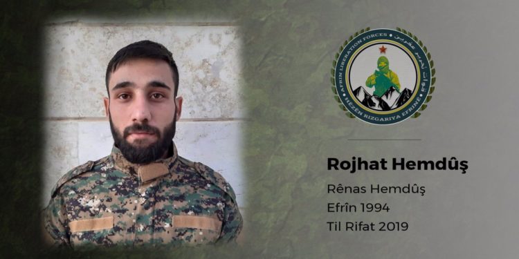 Efrîn Kurtuluş Güçleri şehit düşen bir savaşçının kimlik bilgilerini açıkladı