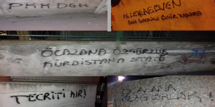 İstanbul gençliğinden yazılama eylemi