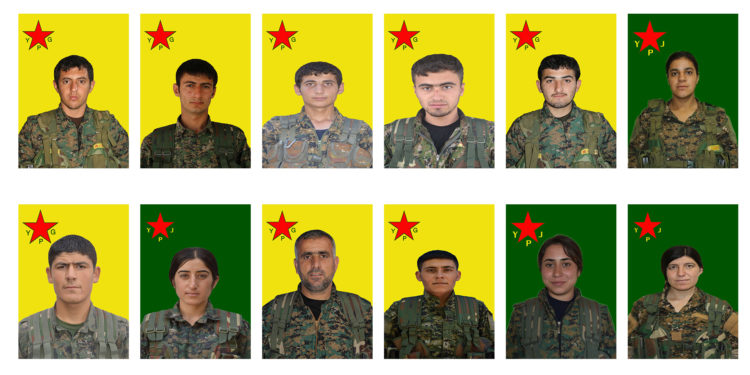 YPG, Çağın Direnişi’nde şehit düşen 12 savaşçının kimlikleri açıklandı