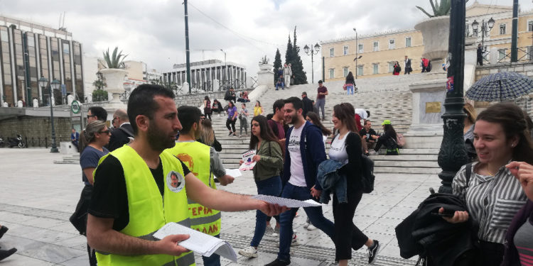 Atina’da tecride karşı süresiz nöbet eylemi 5’inci gününde