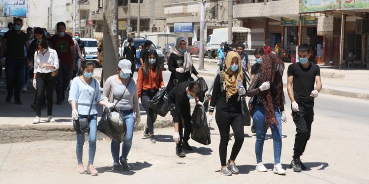 Qamişlo’daki öğrencilerde İklim için alanlardaydı