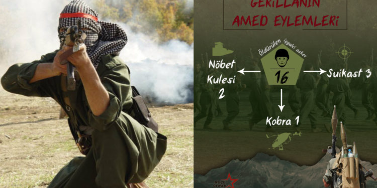 ÖZEL – Gerilla Amed’de işgalci Türk askerlerine göz açtırmıyor: 16 işgalci Türk askeri öldürüldü