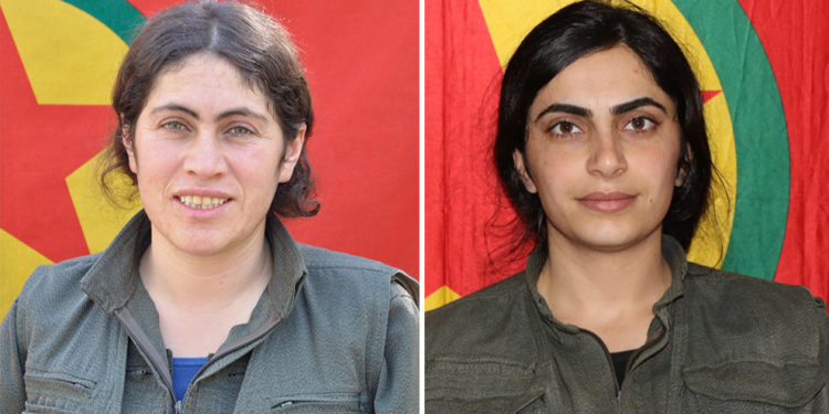 HPG şehit düşen iki kadın gerillayı andı
