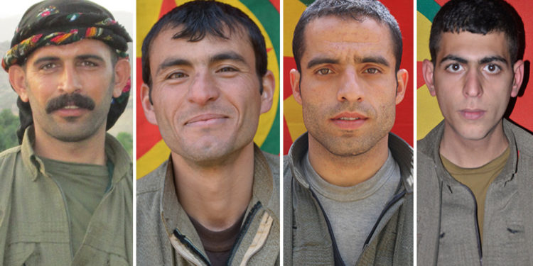 HPG, Amed’de şehit düşen 5 gerillayı andı