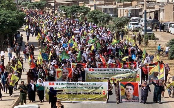 Qamişlo’da binler işgal saldırılarına karşı alanlarda