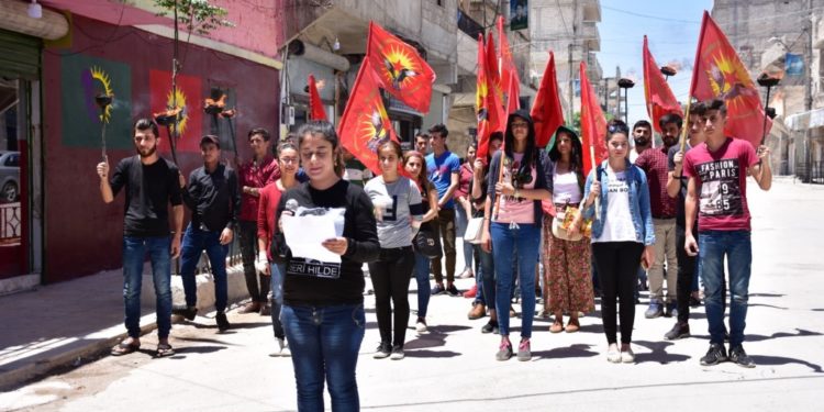 Şêxmeqsûdlu gençlerden Başurê Kürdistan için birlik çağrısı