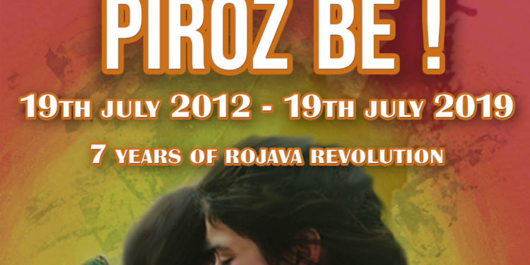 Rojava devriminin yıldönümünde sosyal medya kampanyası