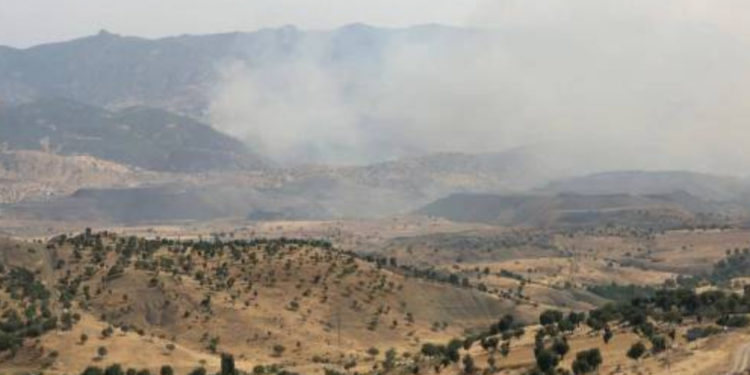 Besta’da işgalci Türk askeri yangın çıkardı