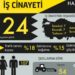 Haziran ayında 124 işçi cinayeti
