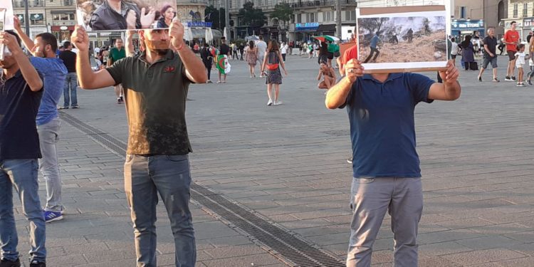 TCŞ Marsilya’da işgal saldırılarını protesto etti